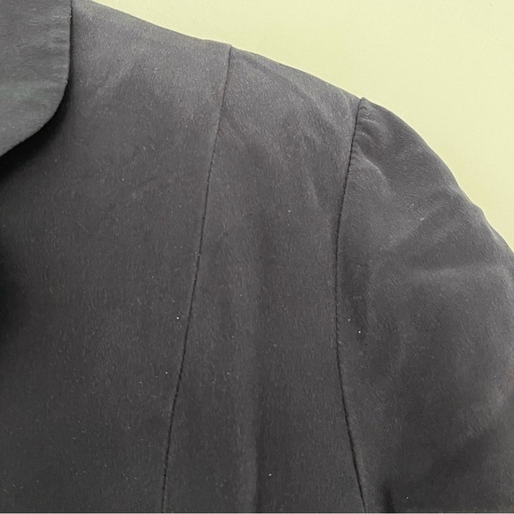 Gorgeous Navy Blue 💯 Silk Vintage Dress - Picture 3 of 7